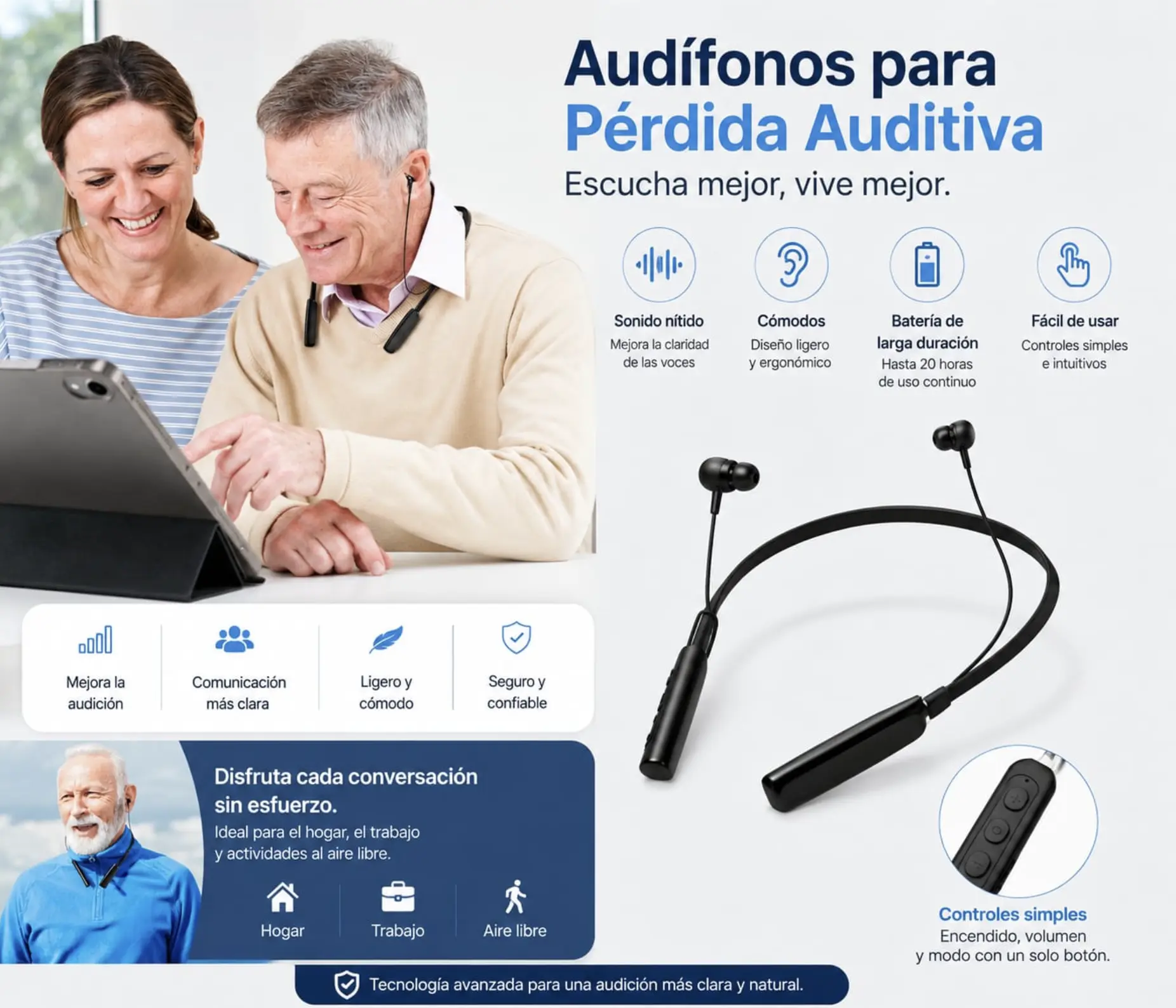 Audifono para perdida auditiva Pro